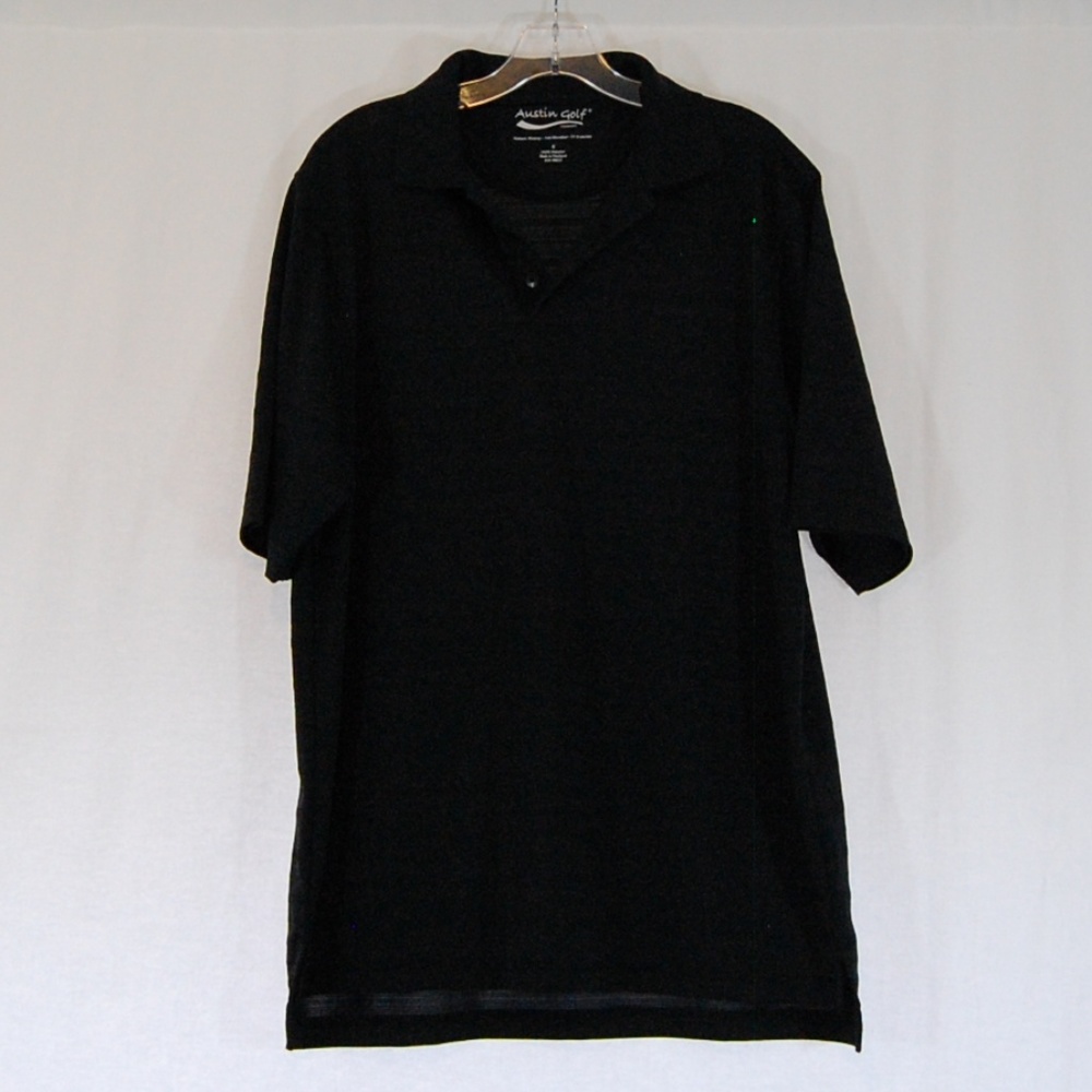 **FREE with purchase** (MEN'S) Austin Golf Moisture Wicking Black Polo